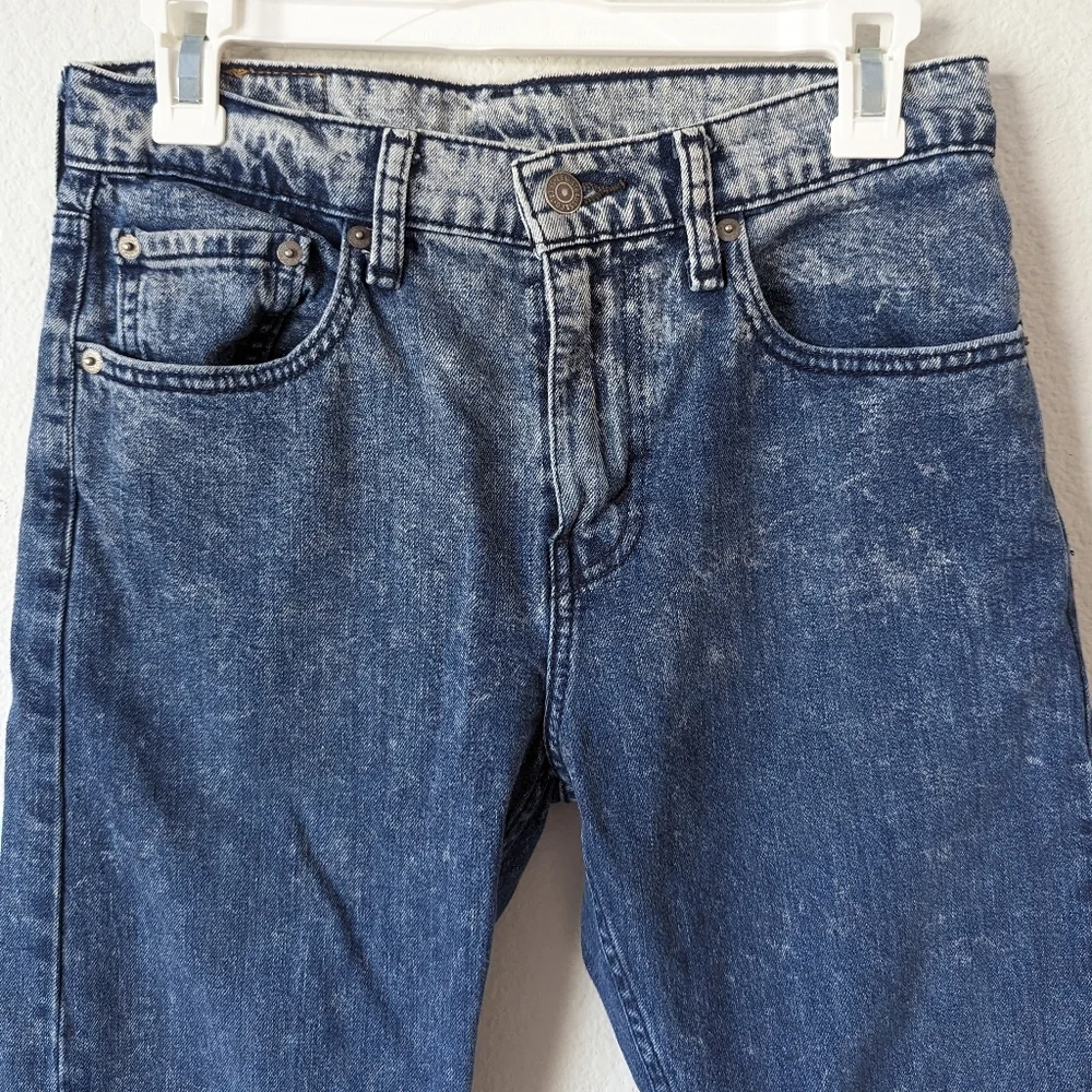 Mens Levi's 502 Acid Wash Jeans 28 X 30